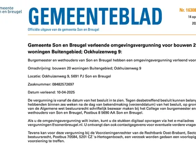 Bouwvergunning Son en Breugel
